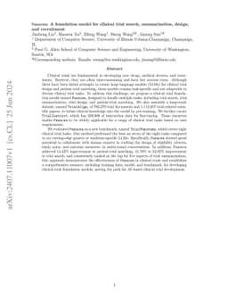 Panacea: A foundation model for clinical trial search, summarization,
  design, and recruitment