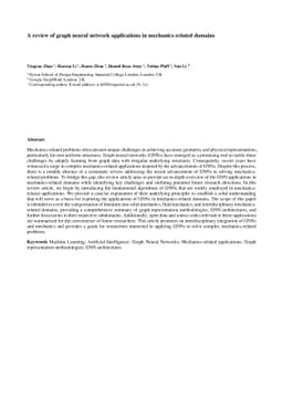 A review of graph neural network applications in mechanics-related
  domains