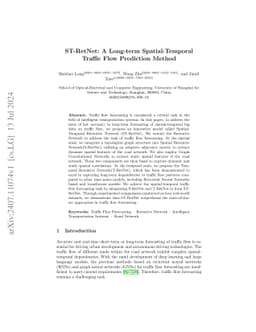 ST-RetNet: A Long-term Spatial-Temporal Traffic Flow Prediction Method