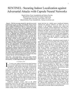SENTINEL: Securing Indoor Localization against Adversarial Attacks with
  Capsule Neural Networks