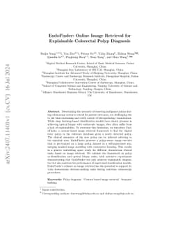 EndoFinder: Online Image Retrieval for Explainable Colorectal Polyp
  Diagnosis