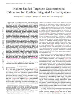 iKalibr: Unified Targetless Spatiotemporal Calibration for Resilient
  Integrated Inertial Systems