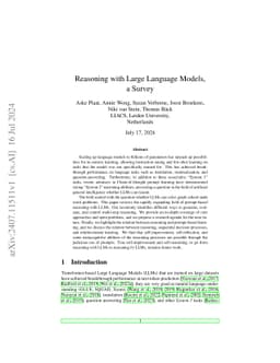 Reasoning with Large Language Models, a Survey
