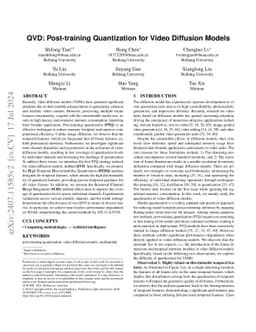 QVD: Post-training Quantization for Video Diffusion Models