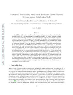 Statistical Reachability Analysis of Stochastic Cyber-Physical Systems
  under Distribution Shift