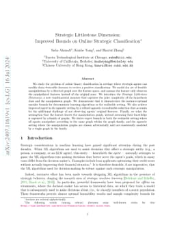 Strategic Littlestone Dimension: Improved Bounds on Online Strategic
  Classification