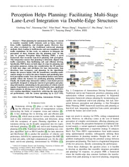 Perception Helps Planning: Facilitating Multi-Stage Lane-Level
  Integration via Double-Edge Structures