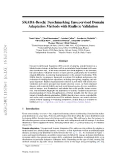 SKADA-Bench: Benchmarking Unsupervised Domain Adaptation Methods with Realistic Validation On Diverse Modalities