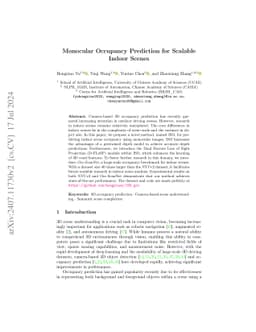 Monocular Occupancy Prediction for Scalable Indoor Scenes