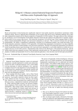 XEdgeAI: A Human-centered Industrial Inspection Framework with
  Data-centric Explainable Edge AI Approach