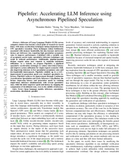 PipeInfer: Accelerating LLM Inference using Asynchronous Pipelined
  Speculation