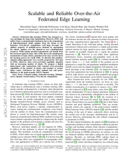 Scalable and Reliable Over-the-Air Federated Edge Learning