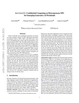 Ascend-CC: Confidential Computing on Heterogeneous NPU for Emerging
  Generative AI Workloads