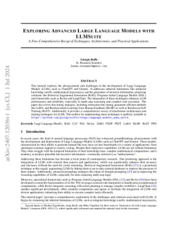 Exploring Advanced Large Language Models with LLMsuite
