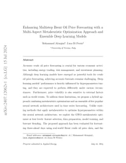 Enhancing Multistep Brent Oil Price Forecasting with a Multi-Aspect
  Metaheuristic Optimization Approach and Ensemble Deep Learning Models