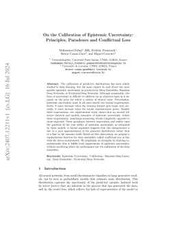 On the Calibration of Epistemic Uncertainty: Principles, Paradoxes and
  Conflictual Loss