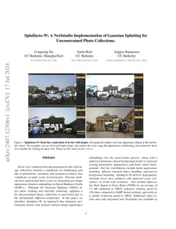 Splatfacto-W: A Nerfstudio Implementation of Gaussian Splatting for
  Unconstrained Photo Collections