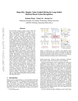 Shap-Mix: Shapley Value Guided Mixing for Long-Tailed Skeleton Based
  Action Recognition