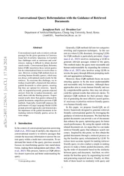 Conversational Query Reformulation with the Guidance of Retrieved
  Documents