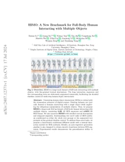 HIMO: A New Benchmark for Full-Body Human Interacting with Multiple
  Objects