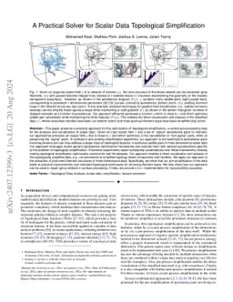 A Practical Solver for Scalar Data Topological Simplification