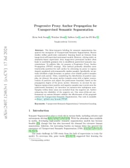 Progressive Proxy Anchor Propagation for Unsupervised Semantic
  Segmentation