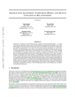 Abstraction Alignment: Comparing Model-Learned and Human-Encoded Conceptual Relationships