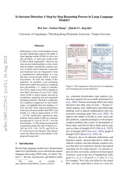 Is Sarcasm Detection A Step-by-Step Reasoning Process in Large Language
  Models?