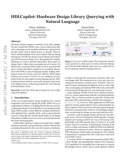 HDLCopilot: Hardware Design Library Querying with Natural Language
