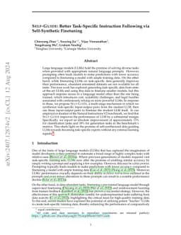 SELF-GUIDE: Better Task-Specific Instruction Following via
  Self-Synthetic Finetuning
