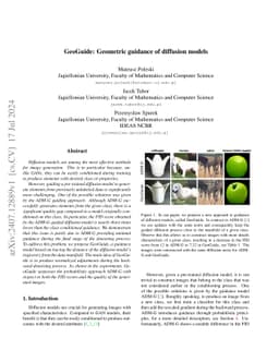 GeoGuide: Geometric guidance of diffusion models