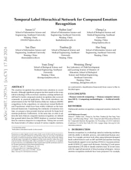 Temporal Label Hierachical Network for Compound Emotion Recognition