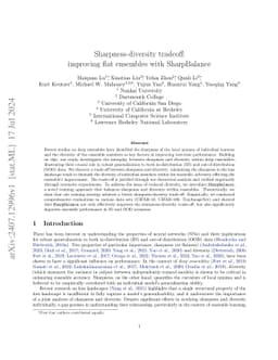 Sharpness-diversity tradeoff: improving flat ensembles with SharpBalance