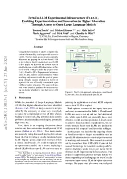 FernUni LLM Experimental Infrastructure (FLEXI) -- Enabling
  Experimentation and Innovation in Higher Education Through Access to Open
  Large Language Models