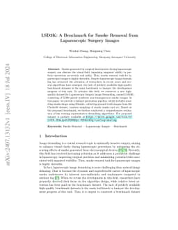 LSD3K: A Benchmark for Smoke Removal from Laparoscopic Surgery Images