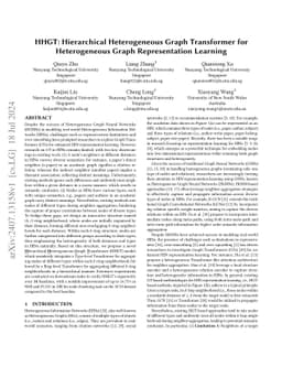 HHGT: Hierarchical Heterogeneous Graph Transformer for Heterogeneous
  Graph Representation Learning
