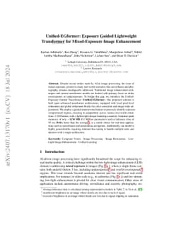 Unified-EGformer: Exposure Guided Lightweight Transformer for
  Mixed-Exposure Image Enhancement