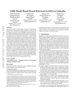 LiNR: Model Based Neural Retrieval on GPUs at LinkedIn