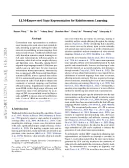 LLM-Empowered State Representation for Reinforcement Learning