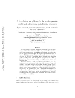 A deep latent variable model for semi-supervised multi-unit soft sensing
  in industrial processes