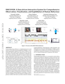 DISCOVER: A Data-driven Interactive System for Comprehensive
  Observation, Visualization, and ExploRation of Human Behaviour