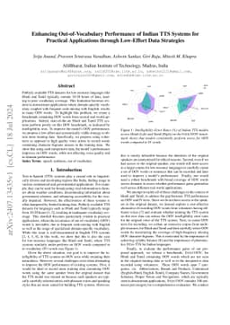 Enhancing Out-of-Vocabulary Performance of Indian TTS Systems for
  Practical Applications through Low-Effort Data Strategies