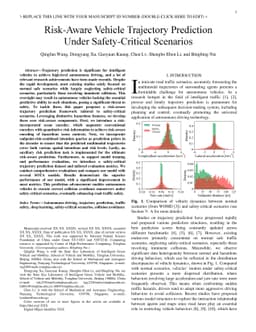 Risk-Aware Vehicle Trajectory Prediction Under Safety-Critical Scenarios