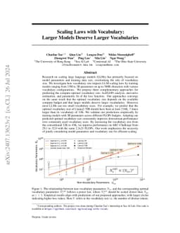 Scaling Laws with Vocabulary: Larger Models Deserve Larger Vocabularies