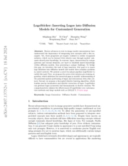 LogoSticker: Inserting Logos into Diffusion Models for Customized
  Generation