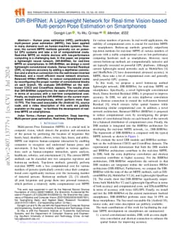 DIR-BHRNet: A Lightweight Network for Real-time Vision-based
  Multi-person Pose Estimation on Smartphones