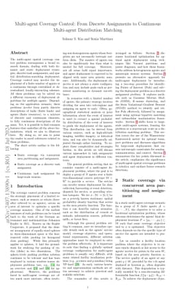 Multi-agent Coverage Control: From Discrete Assignments to Continuous
  Multi-agent Distribution Matching
