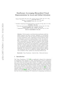 DuoFormer: Leveraging Hierarchical Visual Representations by Local and
  Global Attention