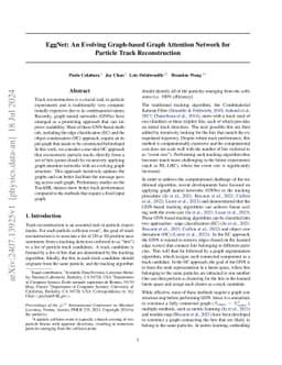 EggNet: An Evolving Graph-based Graph Attention Network for Particle
  Track Reconstruction