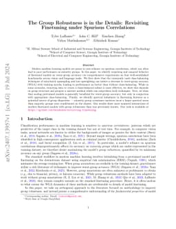 The Group Robustness is in the Details: Revisiting Finetuning under
  Spurious Correlations